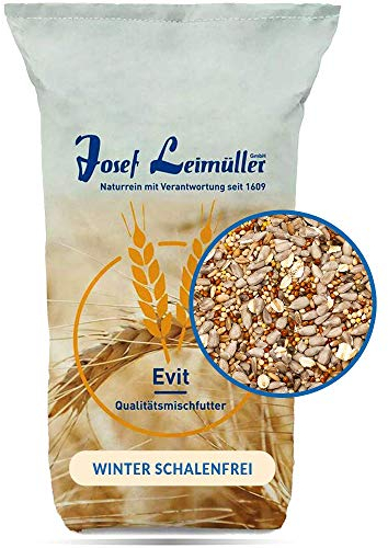 Leimüller Wildvogelfutter schalenfrei 5kg - Vogelfutter Wildvögel Ganzjährig mit Sonnenblumenkerne & Erdnüsse - Streufutter für Wildvögel Staubfrei & ohne Zusatzstoffe