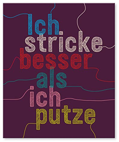 strickimicki - Brillenputztuch - Ich Stricke Besser als ich putze