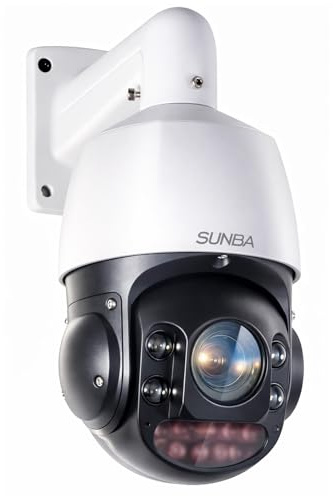 SUNBA 1080p Auto Tracking Starlight 25 facher optischer Zoom IP PoE+ PTZ Kamera, RTMP für Rundfunk & Ferninfrarot Nachtsicht bis zu 300m (Illuminati-2W)