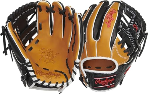 Rawlings Herren PRO934-2T Baseball-Handschuh, 29,1 cm-Pro I Web-Tan/Black, 11.5