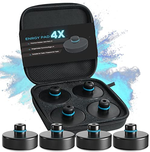 PLANGER® Tesla Wagenheber Adapter - 4X ENRGY PAD flach (Model 3 - Model S - Model Y - Model X) 10 Jahre Garantie - Bruchsicher 3t