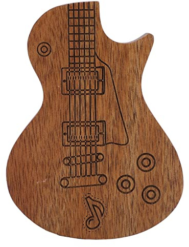 Hosie Plektrumbox, Gemusterte Plektrum-Box, Stabiler Geschenkbehälter, Massivholz für Ukulele