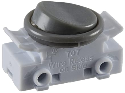 Interruttore a bilanciere da incasso per lampada 2 A, 250 V, adatto come interruttore di ricambio per lampade da incasso e cucina