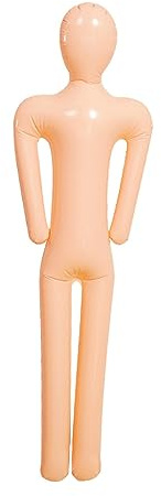 F Fityle Aufblasbare Schaufensterpuppe Sitzend, Aufblasbare Puppe Junggesellenabschiede Foto-Requisite, Halloween Aufblasbare Körperform, Männlich Mannequin für Halloween, Cosplay, Kostümdisplay