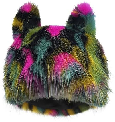 YJZQ Fellmütze Damen Pelzmütze Wintermütze Faux Fuchs Warm Weich Russische Mütze Fliegermütze Damenmütze Winddicht Trappermütze für Reisen,Skifahren,Wandern