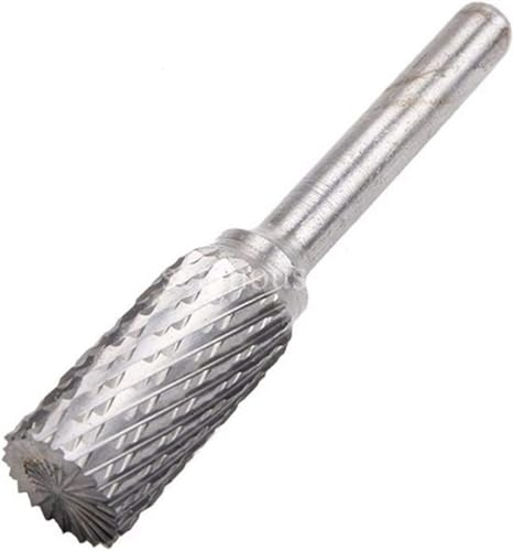 Metall-Raspelfeile, Nadelfeilen-Set, 1/4 Zoll Hartmetallfeile, 12 mm Durchmesser, 25 mm Hartmetall-Doppelschnitt-Drehfeile aus Wolframstahl, Schneidwerkzeug, Drehbohrer, Stabschleifer, Bohrer, robuste