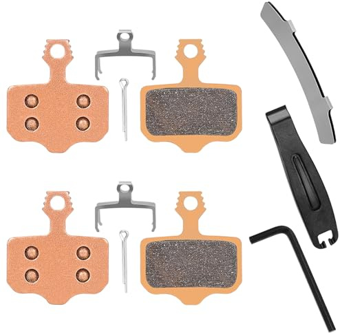 2 Pairs Sintered Metal Ebike Bike Brake Pads,Compatible with Sram Brake Pads Avid Elixir E1 E3 E5 E7 E9 ER CR XO XX DB1 DB3 DB5, Scooter MTB Disc Brake Pads Compatible with Nutt Brake Pads with Tools