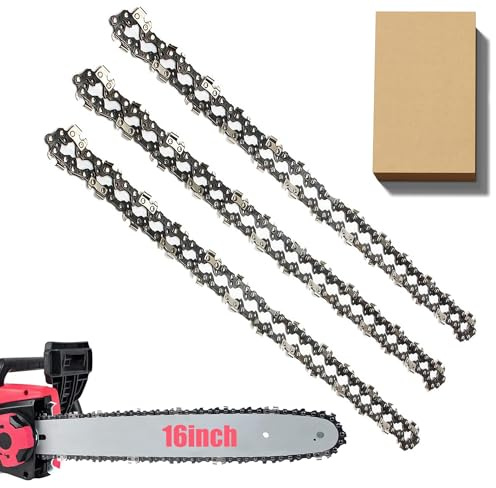 3er Pack Sägekette 40cm 3/8 LP 1.3mm 56TG für Oregon CS1400 Makita | Passend für Kettensäge von Dolmar Echo Greenworks Einhell Black+Decker mit 40 cm Schnittlänge als Ersatzkette