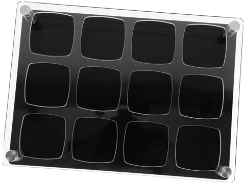 ABOOFAN 4pcs Whiskey Glasses Holder Tray Shot Glasses Display Stand Organizer for Bar Home Pub Wedding Party