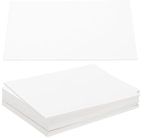 PATIKIL 30 x 20 x 0,3 cm spånskivor, 10 st 120 PT tjock bokbräda pärmar bräda robust bokbindningsmaterial för bokbindningsskydd, vit