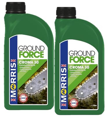 Ground Force Chainsaw Chain Oil & Guide Bar Blade Oil - 2 x 1L