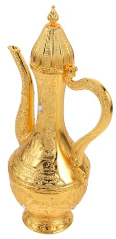 BESTOYARD Vintage Alloy Wine Pot Retro Liquor Jug Elegant Design for Home Decor Vintage Decorations for Living