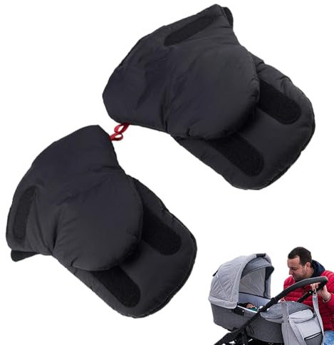 Scaldamani per passeggino, scaldamani in pile extra spesso, per passeggini, guanti caldi per passeggini, morbidi guanti in pile per passeggini, per passeggini, Frostsc