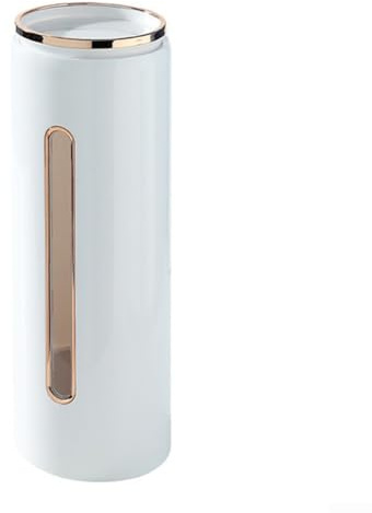 DAZZLEEX Porte-gobelets jetables mural - Distributeur de gobelets en plastique anti-poussière - Distributeur automatique de gobelets - 28 x 10 cm - Blanc