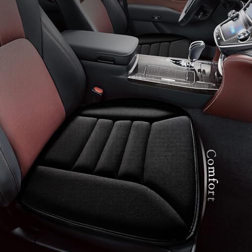 vvvyfx Sitzkissen Auto für Skoda Rapid Spaceback NH I 2013-2024, Autositzkissen,Komfort Memory Foam Sitzkissen,Autositzkissen aus Memory Foam,für Auto,LKW und Bürostuhl,Black