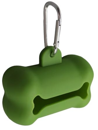 Distributeur de Sacs à Déjections Canines, Distributeur de Sachets à Déjections pour Chiot en Silicone, Organisateur Réutilisable Avec Mignon Pour Randonnée Camping-Car Extérieur Voyage Appartement