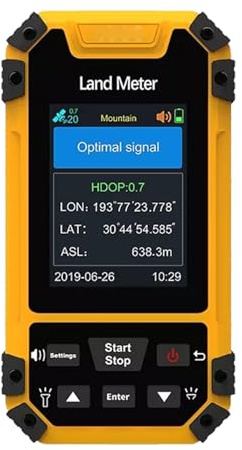 YUEHISY Strumento di Geometra del Ricevitore GNSS Professionale, Traiettoria in Tempo Reale Area Multi-modalità/misurazione della Distanza, Design a Chiave di Grandi Dimensioni