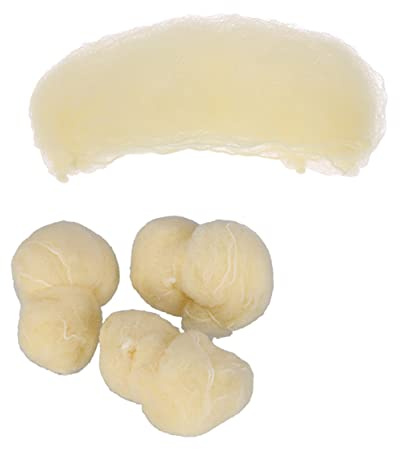 ELAYARD 100 Stück Elastische Haarnetze Unsichtbar 50cm Golden Elastisch Haarnetz für Ballett Gastronomie und Medizinisches Personal