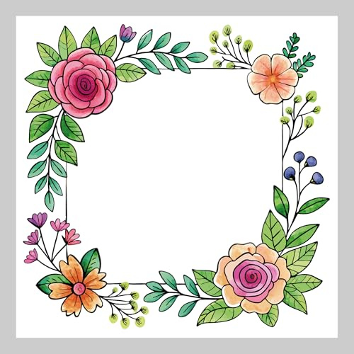 Azulejo Personalizado Exterior o Interior con tu Foto o Texto - Azulejo Ceramica con Numeros o Frases Regalo Original - Placa de Ceramica Personalizada Decorativa |FLORES3 20x20 cm|