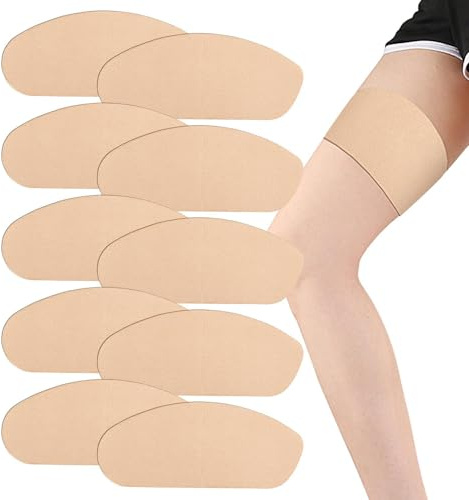 Lot de 10 pansements anti-frottement pour cuisses - Coussinets de protection contre les frottements - Pour escalade, yoga, danse, cyclisme, marche, entraînement, randonnée