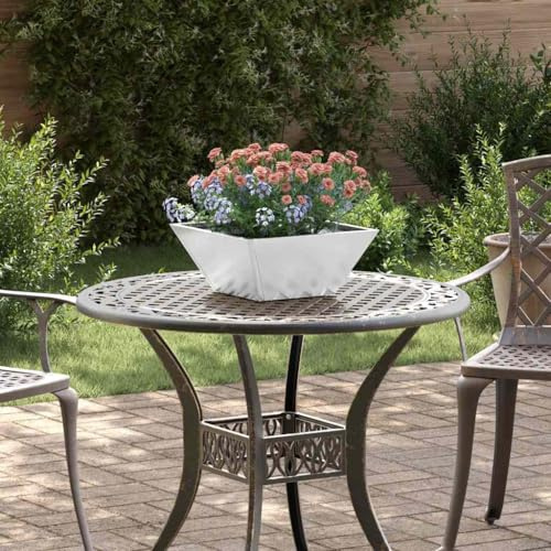 Frühbeet Gartenbeet Hochbeet,Garten Schüssel Pflanzer Silber 35 x 35 x 15 cm,Für Gemüse Kräuter Blumen,Weit Verbreitet