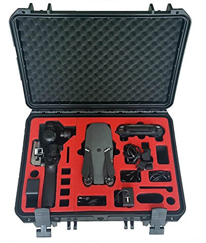 Profi Transportkoffer passend für DJI Mavic Pro und DJI Osmo + mit Platz für viele Akkus und Zubehör - von MC-CASES - In Deutschland hergestellt - Wasserdicht - 5 Jahre Garantie auf Koffer