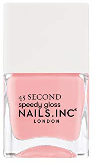 Nails.INC 45 Second Speedy Gloss, Knightsbridge Nights Out, Peach, 14 ML