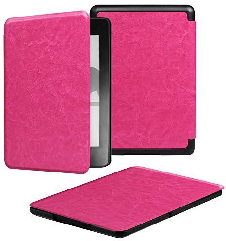 Kindle Paperwhite 4-Lederhülle(7 Farben), kompatibel mit der 10. Generation (2018), JMH Schutzhülle mit Handschlaufe/Auto Wake/Sleep