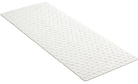 TATAY Tappetino Antiscivolo da Doccia o Vasca, Gomma SBS - TP con 126 ventose, Rettangolare, Design a Diamante, Bianco. Dimensione 97 x 36 cm