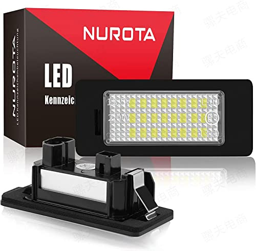 NUROTA Kompatibel LED Kennzeichenbeleuchtung für 5er E39 E60 E61 F10, X5 E70, X6 E71, 3er E90 E91 E92 E46 F30
