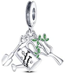 Kaktus kaktus vattenkanna växter trädgårdsmästare - charm för berlockarmband, hänge smycken 925 silver gåva