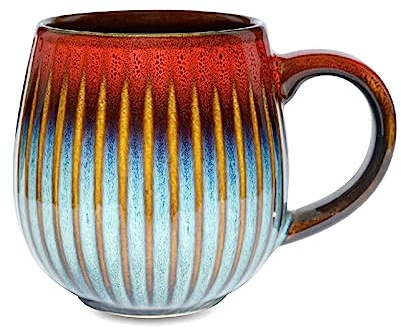 Teeladen Herzberg MAOCI - Jumbobecher/Jumbotasse - 0,45l - Porzellan - rot mit Farbverlauf