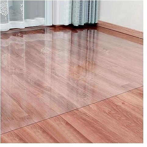 Bambusteppich Transparente Kunststoff-Bodenschutz, Verschleißfeste Küche mit niedrigem Staubdeckel, Wohnzimmer / Eingangshalle / Flur Eingangsschutz Türkissen ( Color : WxH , Size : 60x700cm/2x23.0ft