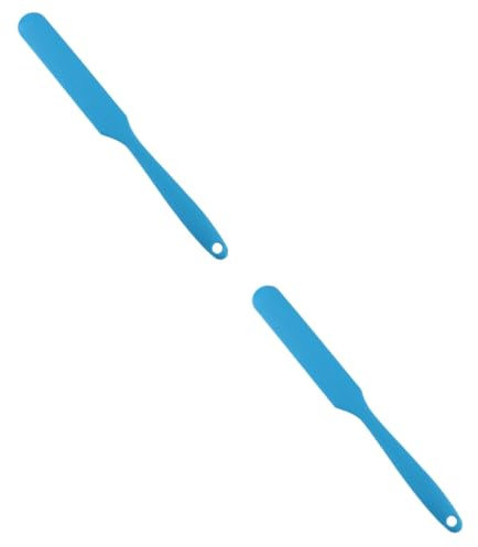 Housoutil 2 Piezas Magdalena De Silicona Esparcidor De Mantequilla Raspador Para Hornear Pasteles Raspador De Banco Para Pasteles Cuchillo De Paleta De Mantequilla Raspador De Pasta Crema