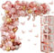 134piezas Oro Rosa Globos Guirnalda Kit Niña Cumpleaños Fiesta Decoración 12 Mariposa Pegatinas Cajas AZ Letras para Baby Shower Gender Revel Boda Cumpleaños Fiesta Decora