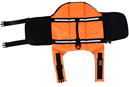 CIYODO Schwimmweste Für Hunde Welpen Atmungsaktiv Schweißabsorbierend Mit Tragegriffen Für Schwimmbecken Strand Bootfahren