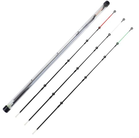 HOHOVYVY Feederrute Set,Fiberglas Top Tip M/L/H 50-120g Feeder Karpfenrute Top Tip Angelzubehör(072)