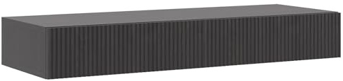 Selsey Schminktisch Makeup Tisch Frisiertisch Kosmetiktisch 110 cm Mit 2 Schubladen Hängend Portland Schwarz Nolie
