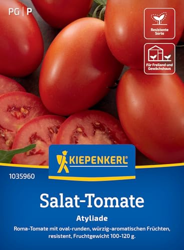 Kiepenkerl Salat-Tomatensamen Atyliade 1035960, Gemüsesaat | Würzig- aromatisch, für Freiland, Gewächshaus & Topf