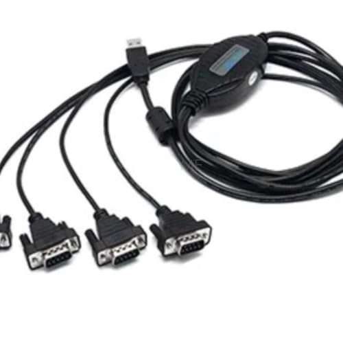 BUTPDYPEP Convertidor USB a RS-232 de 2/4 Puertos Adaptador de Cable Serial USB V2.0 a RS232 de 9 Pines UT-8814(4 Ports)