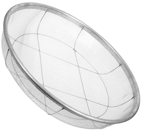 MOBUTOFU Colador De Metal para Jardín Redondo De Malla para Filtrar Tierra y Piedras Herramienta Manual Multiusos para Jardinería y Compostaje
