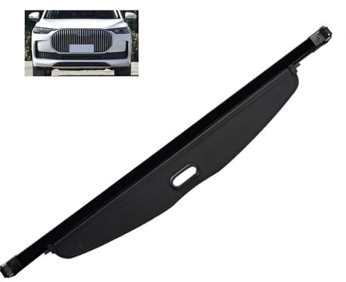 WBWBB Auto Einziehbarer Laderaumabdeckung Kofferraum für Chery Tiggo 7 2025, Auto Einziehbare Hintere Kofferraum Hutablage Cargo Cover,Canvas Material