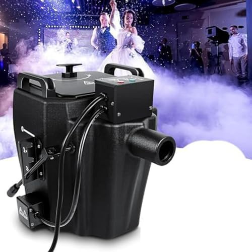 YANGYMM MáQuina de Humo de Hielo Seco de 3500 W, MáQuina ProyeccióN de Hielo Seco, MáQuina de Hielo Seco para DJ de Escenario con Boquilla, Cobertura de 150 M², Ideal para Fiestas y Bodas 6000W