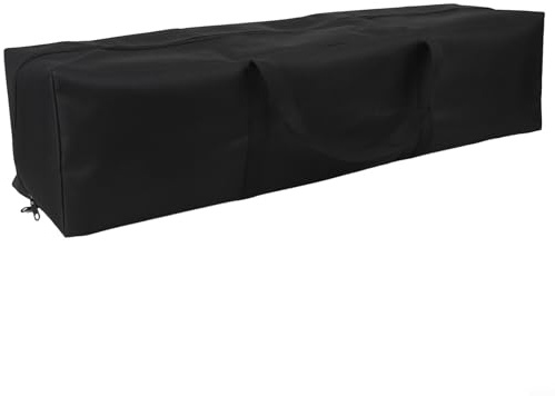 Bulevisiter Bolsa de almacenamiento para poste de tienda de campaña Oxford 600D con asa extendida para senderismo, pesca al aire libre, organización de equipos, color negro (80 x 9 x 9 cm)