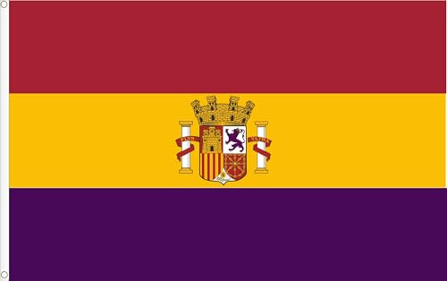 SUPER BANDERA DE ESPAÑA 1931-1938 SEGUNDA REPUBLICA XL CALIDAD RASO PREMIUM 120D. TAMAÑO GIGANTE 250X150 CM