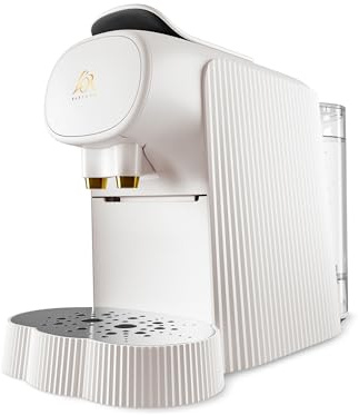 generico AlessiMacchina da caffè in capsule. Spina europea. Plissè Bianco LM9014/W LM9012