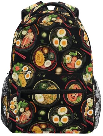 Sac à dos pour enfants, motif cocotte, œufs, crevettes, pour garçons, filles, étudiants, grands sacs à dos pour l'école primaire, sac à bandoulière