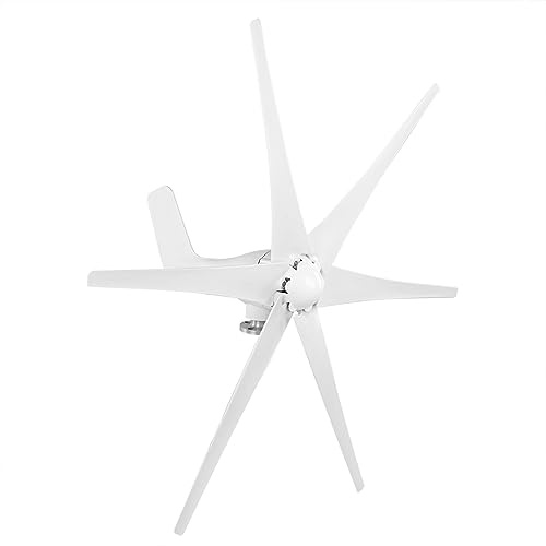 AMONIDA Kit de Turbinas Eólicas, Generador de Energía Pequeño de 400W para Barcos y Cabinas, Construcción de Aleación Duradera de 6 Aspas (12V)