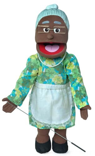 Granny, Black Grandmother, Full Body, Ventriloquist Style Puppet, 65cm