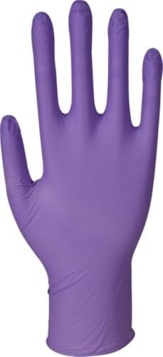 ABENA Lila Nitrilhandschuhe | Größe L | Packung mit 50 Paar | Mehrzweck-Einweghandschuhe | Nitrilhandschuhe geeignet als OP-Handschuhe, medizinische Handschuhe, Kochhandschuhe, Schutzhandschuhe